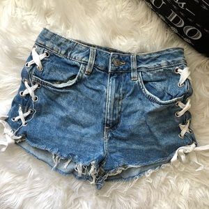 H&M Tie Up Shorty Shorts